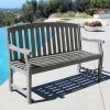 Renaissance Rectangular Table Bench-Arm ChairOutdoor Hand-scraped Hardwood Hardwood Dining Set