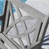 Renaissance Eco-friendly Outdoor Hand-scraped Hardwood Hardwood Garden Arm Chair